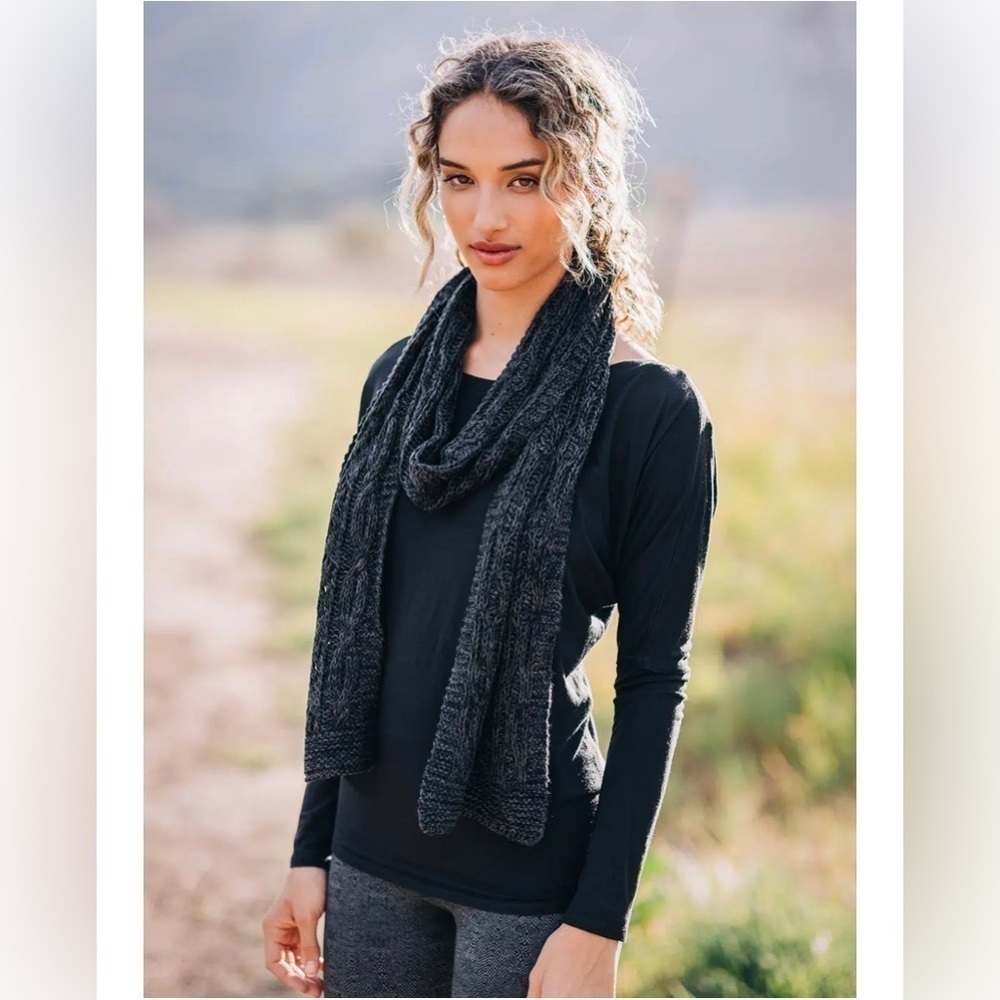 Nomads Hempwear Crystal Scarf Black